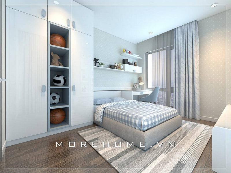Hình ảnh mẫu thiết kế nội thất phòng ngủ chung cư sang trọng, cuốn hút